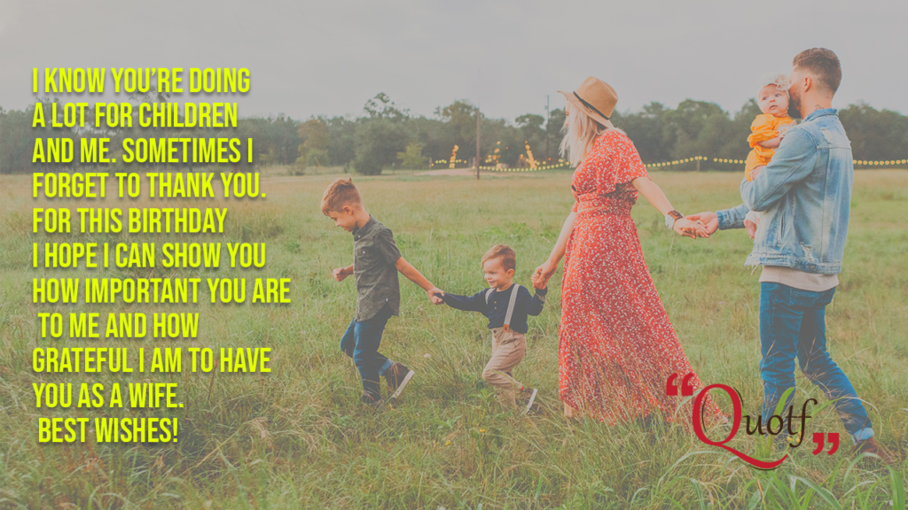 Quotf.com, life partner bday quote for wife, happy birthday wife wishes